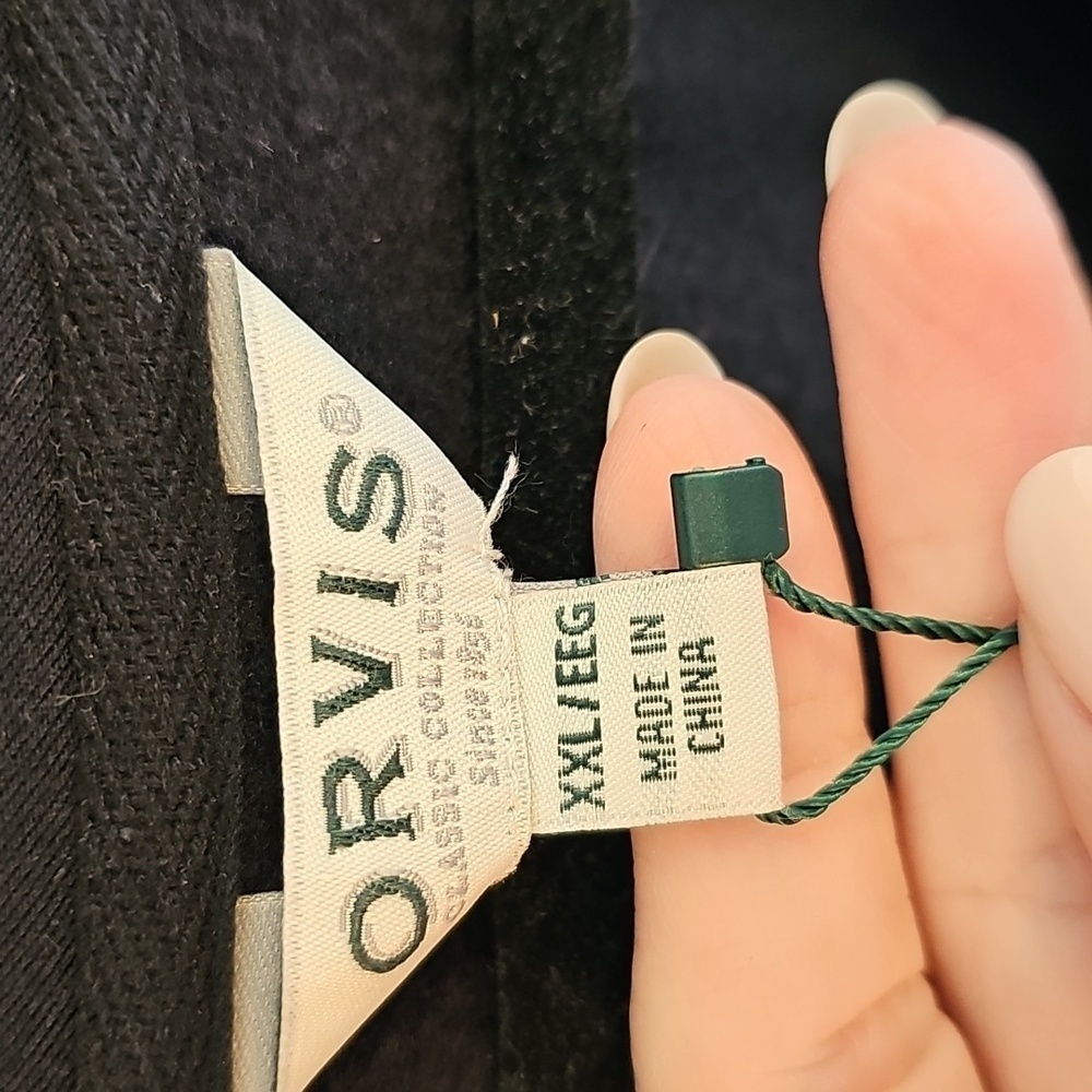 Women's Navy V-Neck Sweatshirt from Orvis - Picture 4 of 7